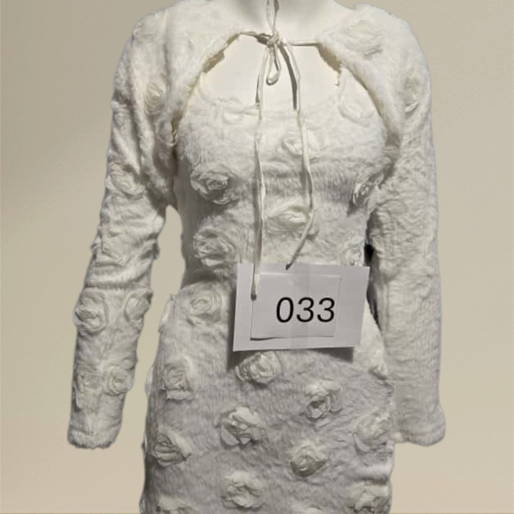 Lulu's White Textured Dress